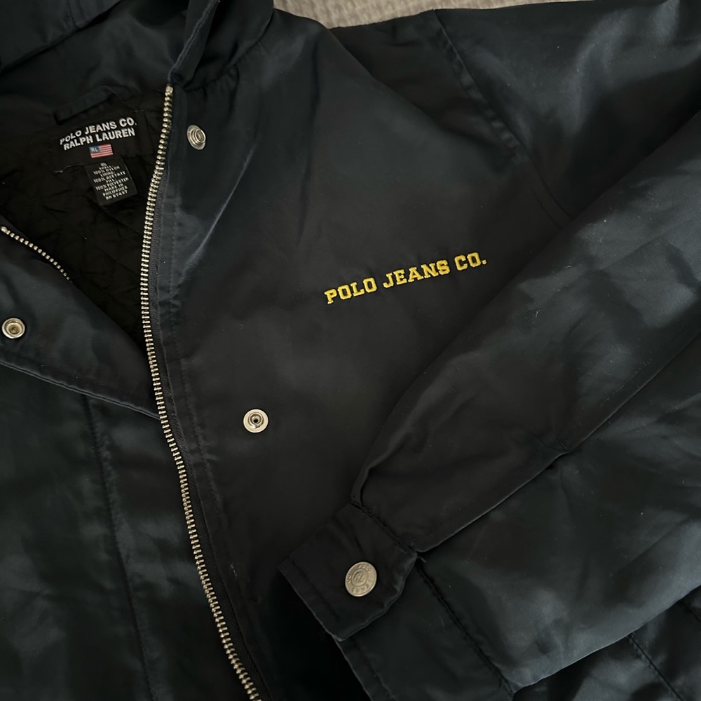 Vintage Polo Jeans Co, Ralph Lauren bomber jacket with hood